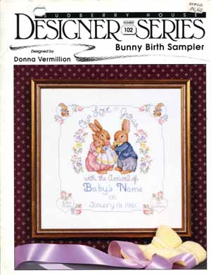 Bunny Birth Sampler von Donna Vermillion